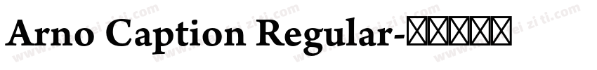 Arno Caption Regular字体转换